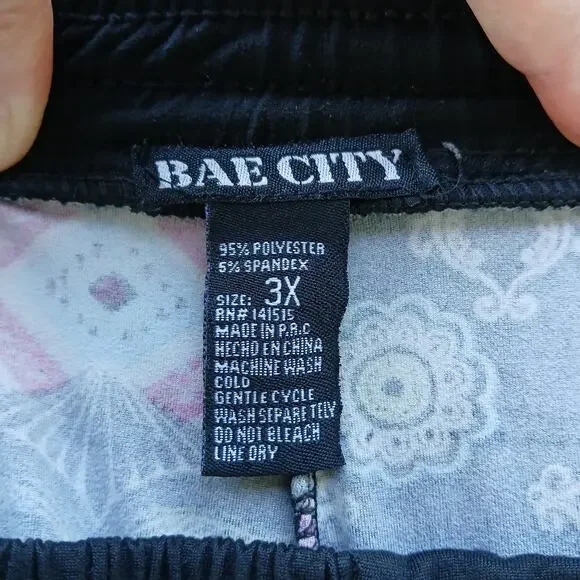 Bae City Elephant Print Harem Pants 3X joggers lounging PJ pajama pants pockets - Picture 7 of 16